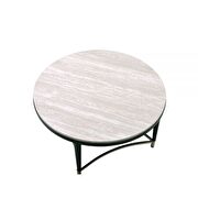 White washed & black coffee table by Acme additional picture 3