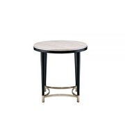 White washed & black end table by Acme additional picture 2