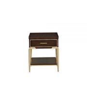 Cherry finish end table by Acme additional picture 2