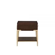 Cherry finish end table by Acme additional picture 3