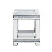 Mirrored & faux diamonds end table by Acme additional picture 2