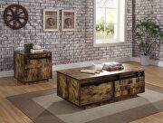 Rustic oak coffee table by Acme additional picture 7