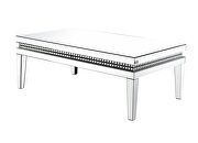 Decorative faux crystals reflective surface coffee table by Acme additional picture 2