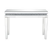 Decorative faux crystals reflective surface sofa table by Acme additional picture 2