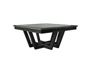 Charcoal and light gray finish simple frame structure coffee table by Acme additional picture 3