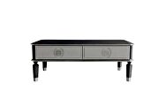 Charcoal & light gray finish intricate accents coffee table by Acme additional picture 4