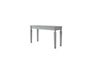 Pearl gray finish and golden trimmed accents elegant silhouett coffee table by Acme additional picture 13