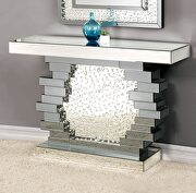 Tiered mirrored panels base glam style side table by Acme additional picture 2