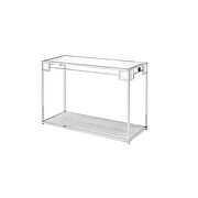Mirrored chrome console table by Acme additional picture 2