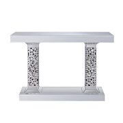Faux gems mirrored console table by Acme additional picture 4