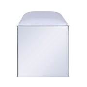 Mirrored & faux diamonds vanity desk, stool and wall art by Acme additional picture 10