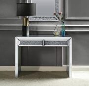 Small glam style console table w/ optional mirror by Acme additional picture 2