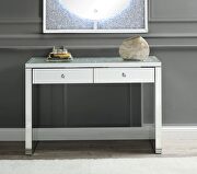 Mirrored & faux diamonds console table w/2 drawers by Acme additional picture 2