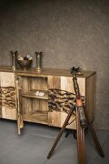 Natural & walnut console table by Acme additional picture 2