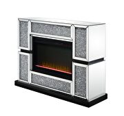Mirrored & acrylic diamonds fireplace additional photo 2 of 1