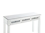 Mirror and glass materials writing desk by Acme additional picture 4