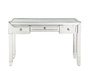 Mirrored & faux diamonds modern and clear touch writing desk by Acme additional picture 5