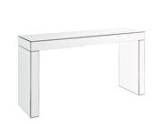 Brilliant mirrored finish writing desk by Acme additional picture 2