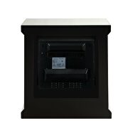 Beautiful mirrored finish brilliant rectangular led electric fireplace additional photo 3 of 3