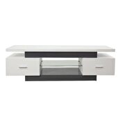 White & gray finish tv stand by Acme additional picture 3