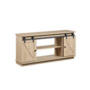Natural finish tv stand by Acme additional picture 2