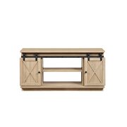 Natural finish tv stand by Acme additional picture 4