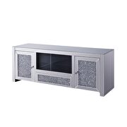 Mirrored & faux diamonds tv stand by Acme additional picture 2