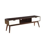 Espresso & white finish tv stand by Acme additional picture 2