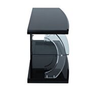 Black & clear glass led tv stand by Acme additional picture 4