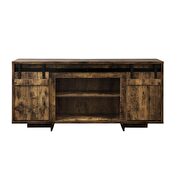 Rustic oak finish stand by Acme additional picture 3
