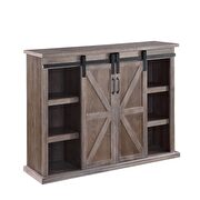 Rustic natural finish tv stand by Acme additional picture 2