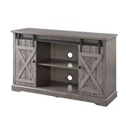 Gray oak finish tv stand, gray oak by Acme additional picture 3