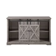 Gray oak finish tv stand, gray oak by Acme additional picture 5