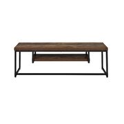 Weathered oak finish & black metal tv stand by Acme additional picture 3