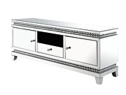 Glimmering border with faux crystals TV stand by Acme additional picture 2