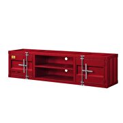 Red finish entertainment center by Acme additional picture 2