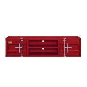 Red finish entertainment center by Acme additional picture 3