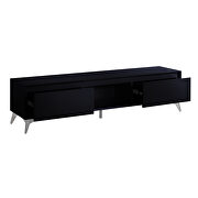 Black & chrome finish TV stand w/ led touch light by Acme additional picture 2