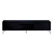 Black & chrome finish TV stand w/ led touch light by Acme additional picture 4