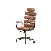 Whiskey top grain leather executive office chair by Acme additional picture 2