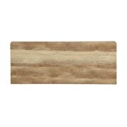 Antique oak finish & sandy gray metal bookshelf by Acme additional picture 6