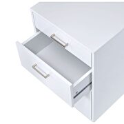 White high gloss & chrome finish desk by Acme additional picture 11