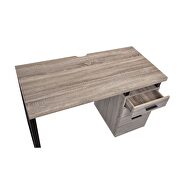 Gray oak finish desk by Acme additional picture 5