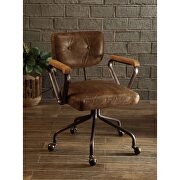 Whiskey top grain leather executive office chair on wheels by Acme additional picture 6