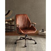 Cocoa top grain leather executive office chair by Acme additional picture 4
