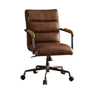 Top grain leather executive office chair in brown by Acme additional picture 2