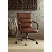Top grain leather executive office chair in brown by Acme additional picture 4
