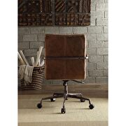 Top grain leather executive office chair in brown by Acme additional picture 6