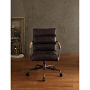 Antique slate top grain leather executive office chair, antique slate top grain leather by Acme additional picture 4