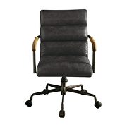 Antique slate top grain leather executive office chair, antique slate top grain leather by Acme additional picture 9